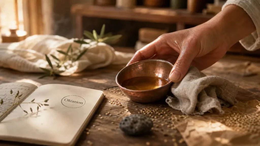 Oléation en Ayurveda : définition, usages et différence avec abhyanga et snehana