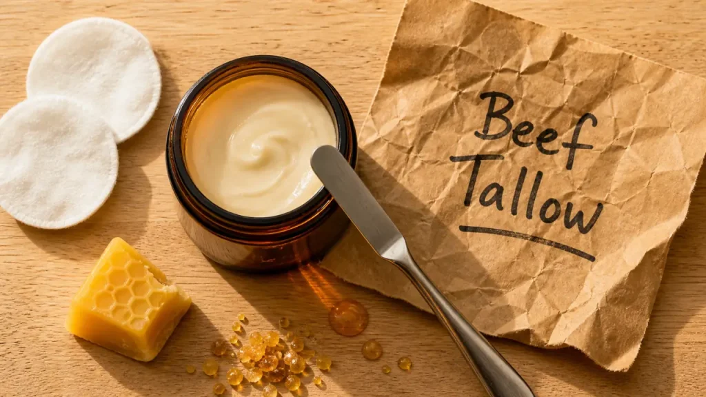 Beef tallow crème visage : peau sèche, peau sensible, acné, que vaut vraiment ce soin ?
