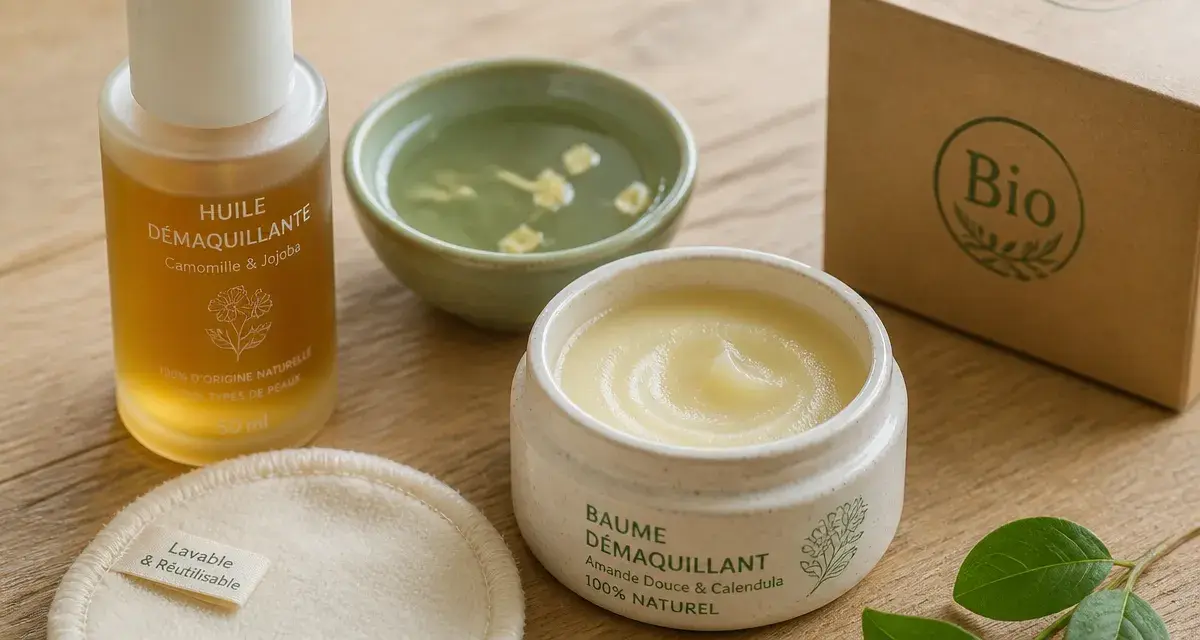 Démaquillant bio : huile et baume pour peau