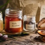 Huile palmiste vs huile de palme : pots et noyau de palmier