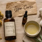 Huiles essentielles hélichryse italienne : huile sur compresse, jambes lourdes