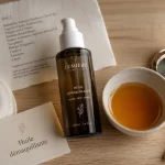 Meilleure huile démaquillante peau sensible, maquillage tenace, flacon et huile