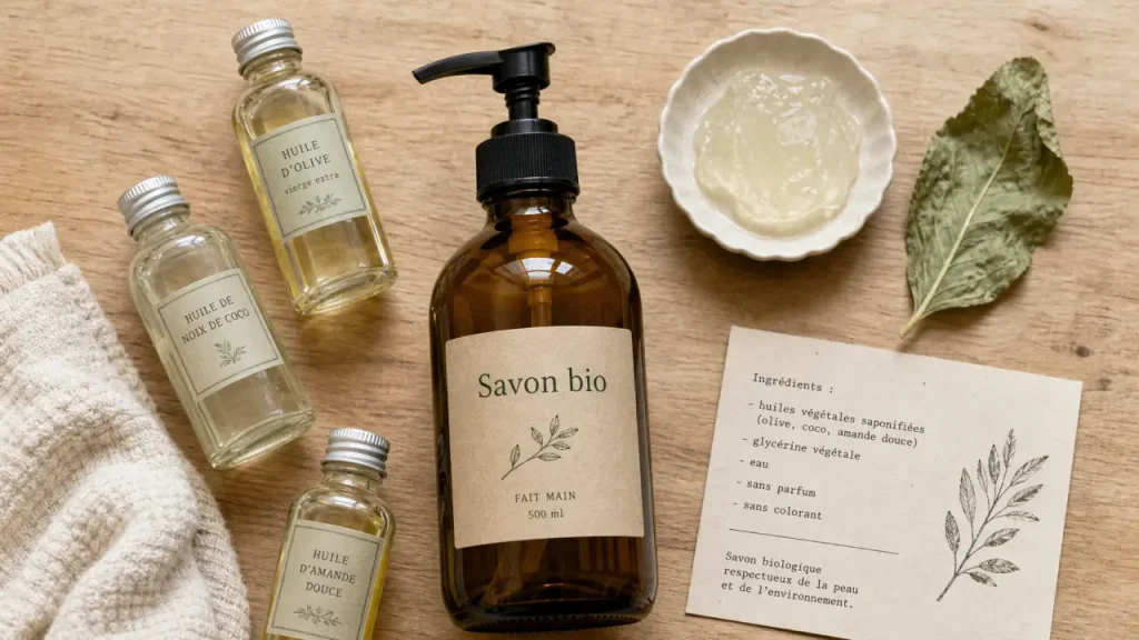 Savon liquide bio : glycérine, surgras ou parfum, lequel compte vraiment ?