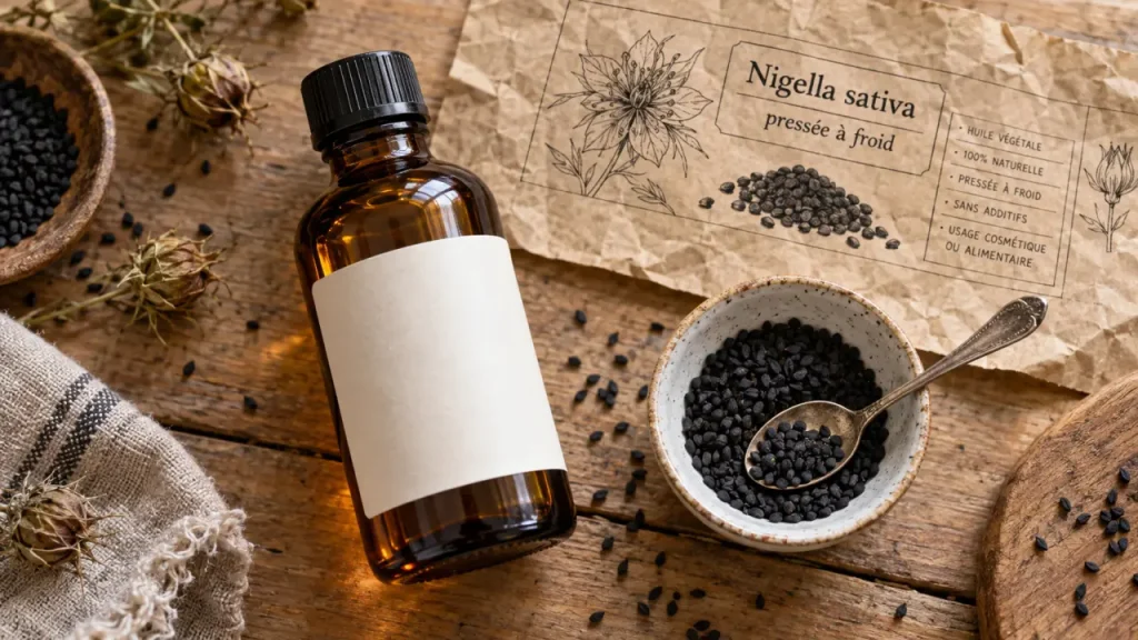 Black seed oil signifie huile de nigelle, avec quelques précautions de choix