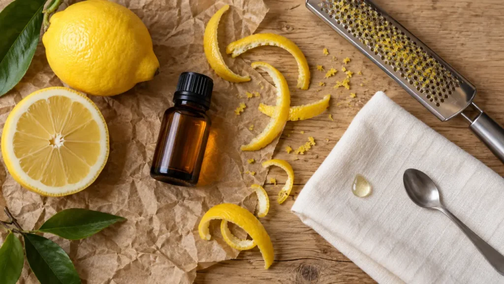 Huile essentielle de citron : l’erreur à éviter pendant 12 heures après application