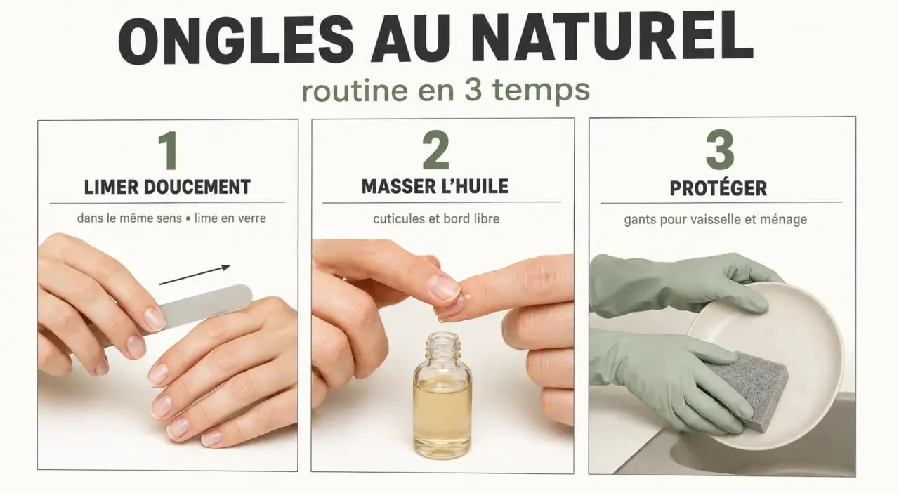 Ongles au naturel : routine pour hydrater, limer et protéger les ongles