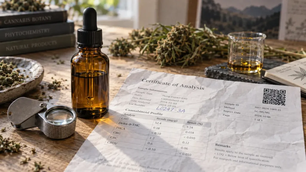 Huile CBD sans THC : l’origine et le certificat qui font la différence