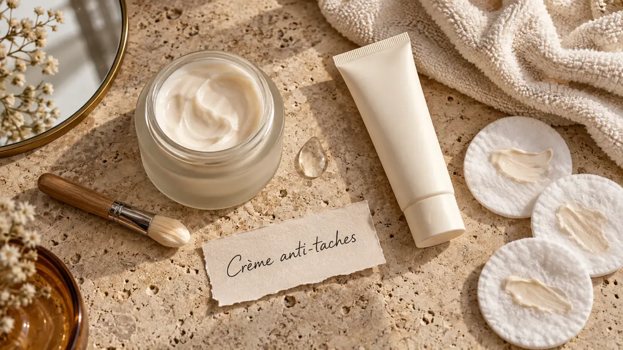 Crème anti tâche pour le visage : crème anti taches et SPF