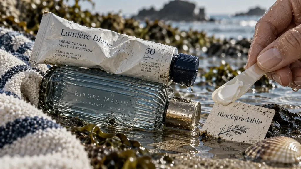Crème solaire biodégradable : le logo « coral-friendly » ne prouve rien