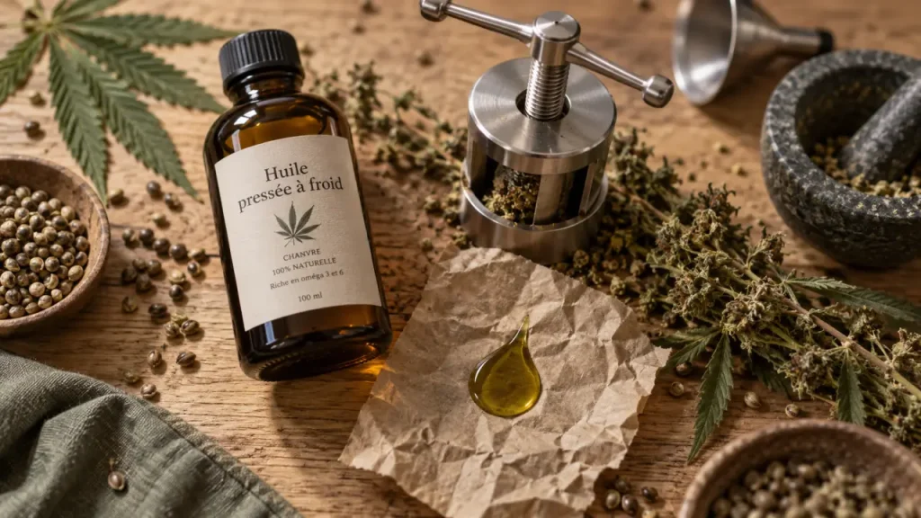 Huile de CBD pressée à froid : ce que le procédé change vraiment dans le flacon