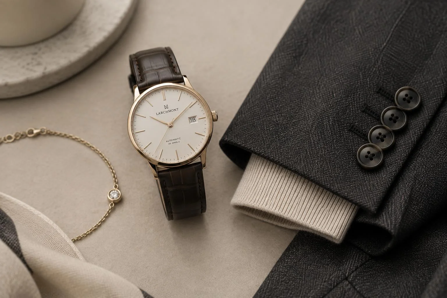 Montre élégante : proportions, matières et style